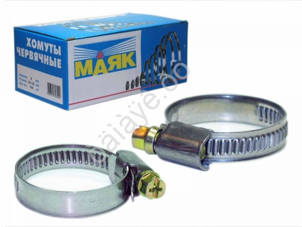 Хомут  20 - 32 мм"Маяк" ( 1000/100 ) 9мм