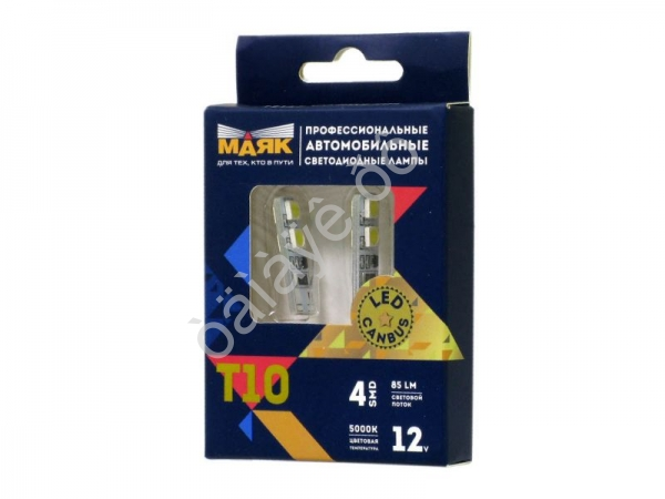 Светодиод 12V T10 4SMD(5050) 360° SUPER WHITЕ CAN02 Светодиод 12V T10 4SMD(5050) 360° SUPER WHITЕ CAN02