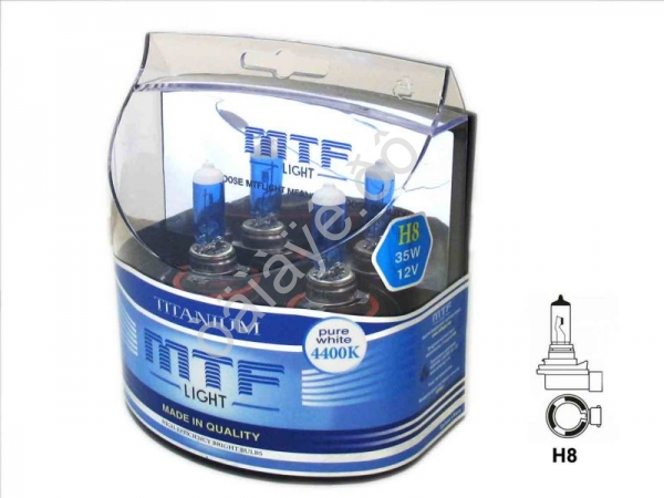 Набор ламп MTF H8 12V35W Titanium 4400K (Корея)