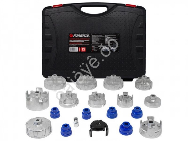 Головки-съемники масляных фильтров, набор 19пр. Forsage