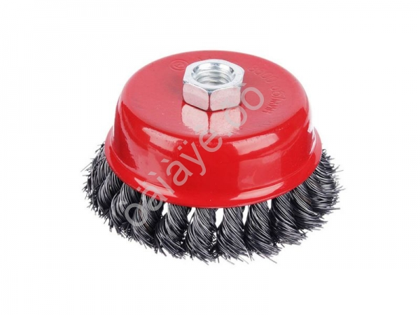 Щётка металл. для УШМ 100мм/М14мм кручёная (чашка)
