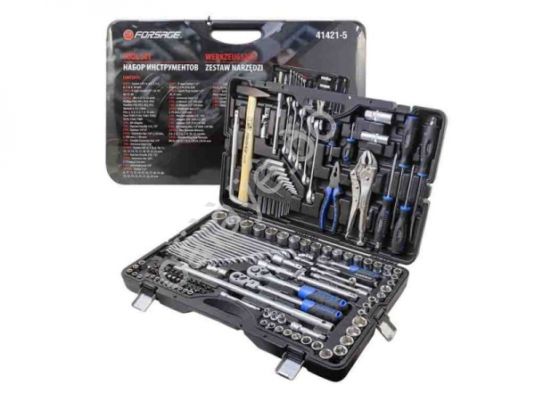 Набор инструментов 142пр.1/4" 3/8" 1/2" (6-гр.)(4-32мм) Forsage