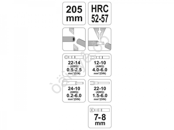 Пассатижи для снятия изоляции 205мм YATO