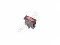 Переключатель 250V 6A (2c) ON-OFF красный Mini/10