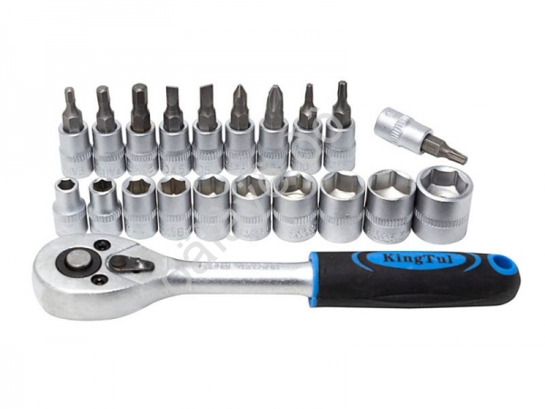 Набор инструментов 22пр. 1/4" (6гр.) KINGTUL