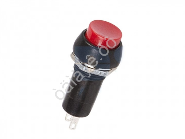 Кнопка 250v 1A(2c) ON-(OFF) без фиксации (на размыкание) красная/10