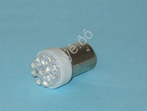 Светодиод 12V T15 9LED BA15S WHITE "Маяк"/10