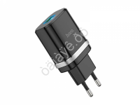 СЗУ 220В,  1хUSB 3.0 Quick Charger, черный HOCO C12Q (10шт в уп) Hoco