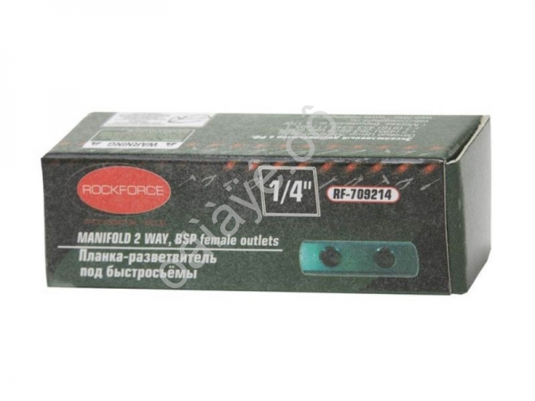 Фитинг-разветвитель на 3 порта резьбовой 1/4'(F)x3 (AL) RockFORCE