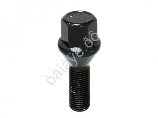 Болт М12*1,25*28, конус, ключ 17, черный хром /20