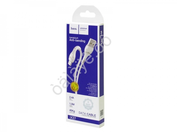 Дата-кабель универ. MicroUSB, 1м, 2,4А, HOCO X37 /1/31