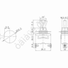 Тумблер 250V 15А (2c) ON-OFF однополюсный  (KN-101)  REXANT/10