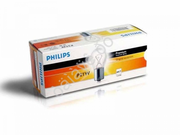 Лампа PHILIPS  12V21W ВА15s 12498  /10/200