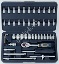 F2462  Набор торцевых головок 1/4"  46пред  /1/10