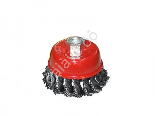 Щетка металл. для УШМ 75мм/М14 кручёная (чашка) М5 /1/100_