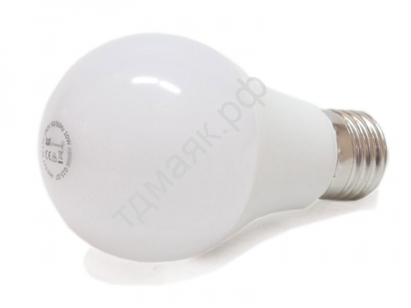 Лампа светодиодная "МАЯК" E27, 10W, 3000К, LED A60, AC 175-250V