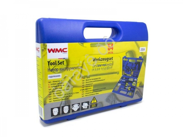 Набор инструментов 54 пр, 1/4' (6гр.)(5-13мм) WMC TOOLS