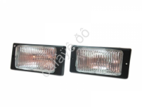 Противотум. фары с лампой для 2110, белые, рифлёные /1/20