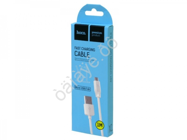 Дата-кабель универ. MicroUSB, 1м, 2А, HOCO белый X1 Дата-кабель универ. MicroUSB, 1м, 2А, HOCO белый X1