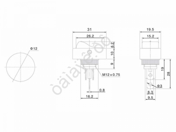 Выключатель клавишный 12V 30А (3с) ON-OFF черный ОВАЛ с зеленой LED подсветкой (RWB-523, ASW-20D) REXANT Выключатель клавишный 12V 30А (3с) ON-OFF черный ОВАЛ с зеленой LED подсветкой (RWB-523, ASW-20D) REXANT