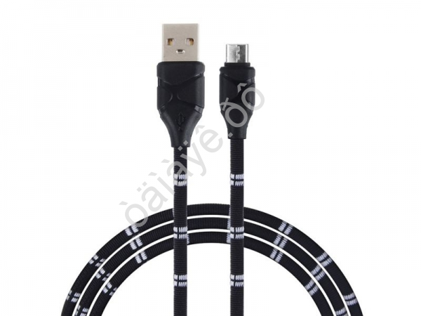 USB кабель Type-C, ткан. оплетка, 1м, 2А, FORZA /1/10