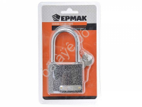 Замок навесной влагонепроницаемый, 63мм, с длин. дужкой, ЕРМАК