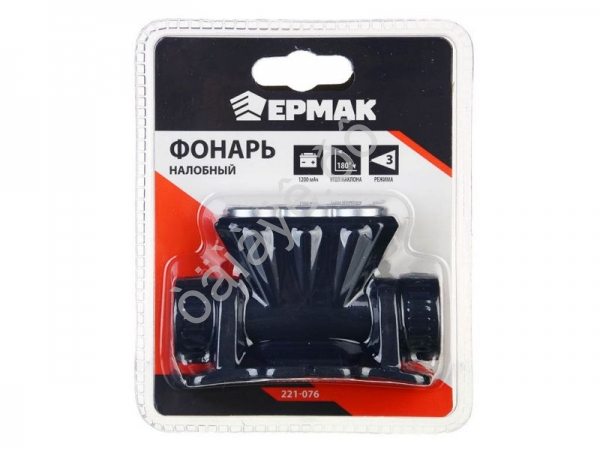 Фонарь на голову Ермак 3 LED, 1200мАч, 3 режима, 8,3х3,8х5,4см, USB кабель, пластик Фонарь на голову Ермак 3 LED, 1200мАч, 3 режима, 8,3х3,8х5,4см, USB кабель, пластик