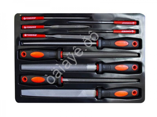 Набор напильников разнопрофильных (плоский, треугольный, круглый, полукруглый, квадратный, L-1 Forsage