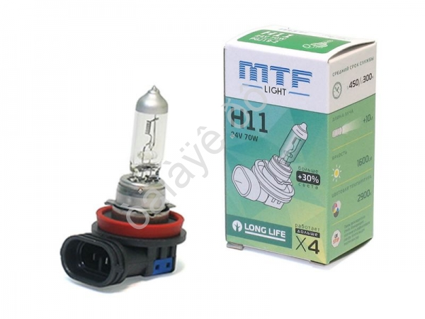 Лампа MTF H11 24V70W Standart+30% 2900K (Корея) Лампа MTF H11 24V70W Standart+30% 2900K (Корея)