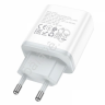 СЗУ 220В,  1хType-C (20W)+1USB3.0 Quick Charger, белый HOCO C105A (13шт в уп) Hoco