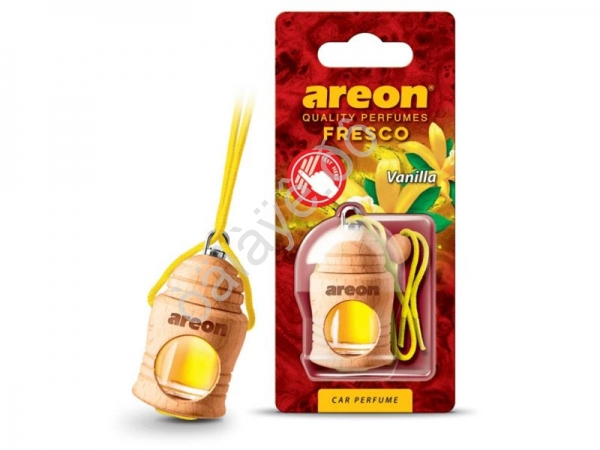 Освежитель воздуха "Areon FRESCO" дерев. бочонок Vanilla/Ваниль /1/12