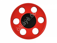 Колпак передний ступичный КРАСНЫЙ  на а/м Газель МК-КЛ-Г-12 (2шт комп.)