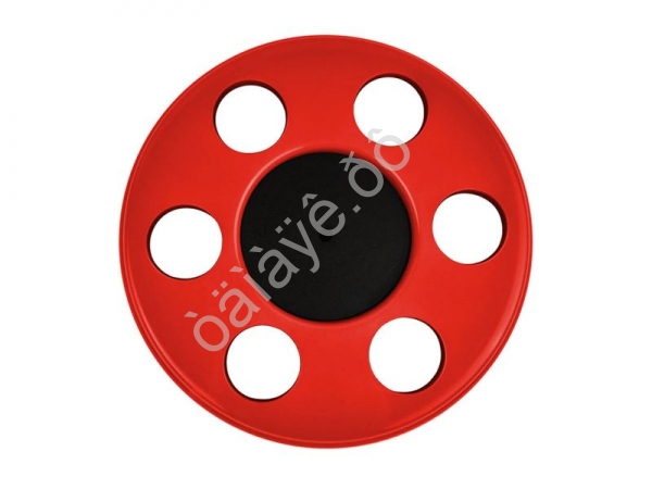 Колпак передний ступичный КРАСНЫЙ  на а/м Газель МК-КЛ-Г-12 (2шт комп.)