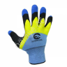 Перчатки прорезиненные с ПУ пальчиками (4цветные)  /12