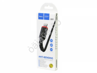 Дата-кабель универ. Lightning 1,2м, 2.4A, HOCO черный X59