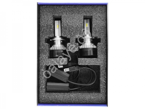 Светодиодные лампы MTF Light, серия MaxBeam, H18, 12V, 55W, 5000lm, 6000K, кулер, комплект.