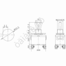 Тумблер 250V 15А (4c) ON-OFF двухполюсный (KN-201) REXANT