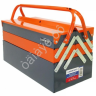 Ящик металлический разноуровневый большой черный с оранжевым /1/4 _