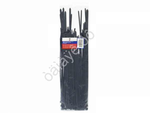 Набор хомутов пластиковых 100шт МТ, черные от  3*150 до 8*400мм_1/100