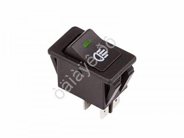 Выключатель клавишный 12V 35А (4с) ON-OFF с зеленой LED подсветкой (ASW-17D) REXANT Выключатель клавишный 12V 35А (4с) ON-OFF с зеленой LED подсветкой (ASW-17D) REXANT