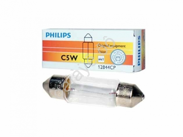 Лампа PHILIPS  12V С5W (SV8.5/8) 35мм  /10