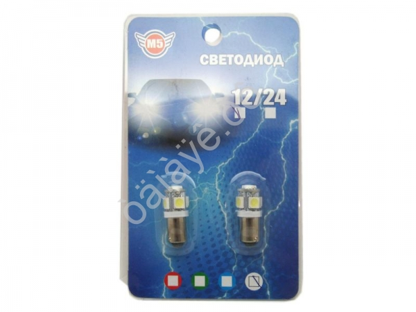 Светодиод Т 8 - 5SMD 5050 белый (блистер, 2шт) 1/1000_ Светодиод Т 8 - 5SMD 5050 белый (блистер, 2шт) 1/1000_