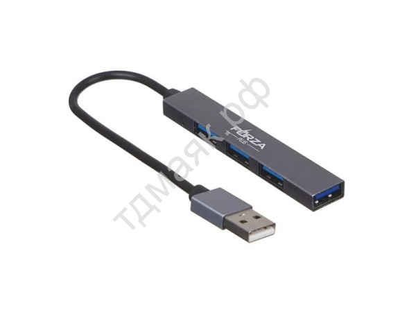 USB концентратор (ХАБ) 4-х портовый, FORZA /1/20
