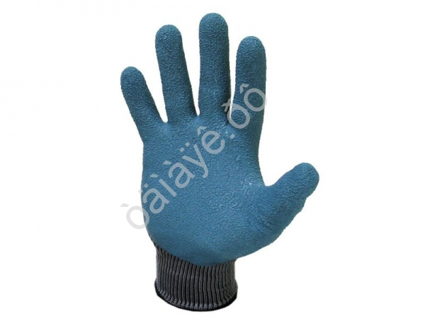 Перчатки прорезиненные с текстурой (серо-зеленые)  /12