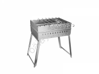 Мангал "Дипломат" на ножках, 6 шампуров, 45*30*40см, GRILLBOOM