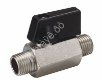 Кран шаровой 1/4" внешняя/внешняя резьба хром