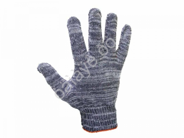 Перчатки х/б 10кл. 5-нитка графит /10/400