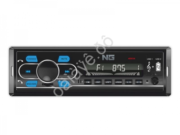 Автомагнитола NG 45Вт, 4 канала, USB-Flash, BT, AUX