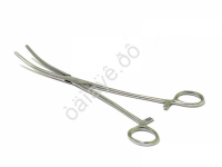 Зажим с фиксатором загнутый