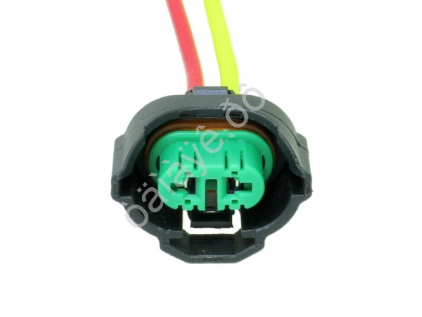 Патрон под лампу Н8,H11,Н27 оригинал (2конт.,гнездовая,провода) ДИАЛУЧ/10